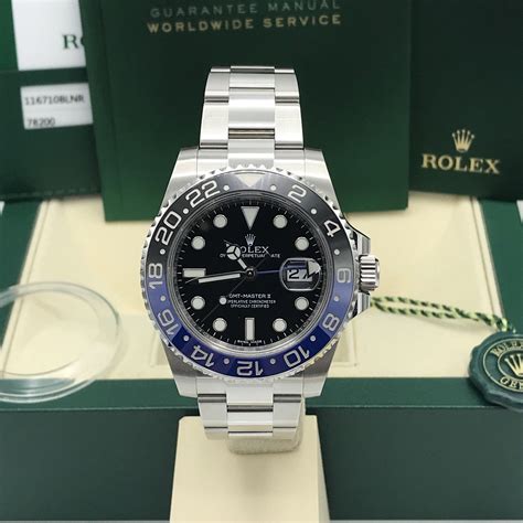 rolex blnr on strap|Rolex batman 116710.